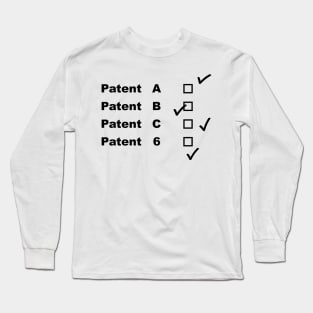 Patente A, B, C und 6 Long Sleeve T-Shirt